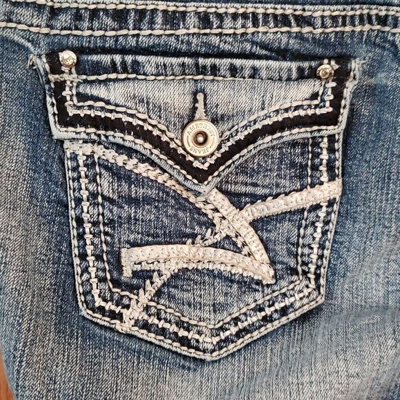 Very Nice Amethyst Distressed Jeans Sz 13 - Picture 11 of 15